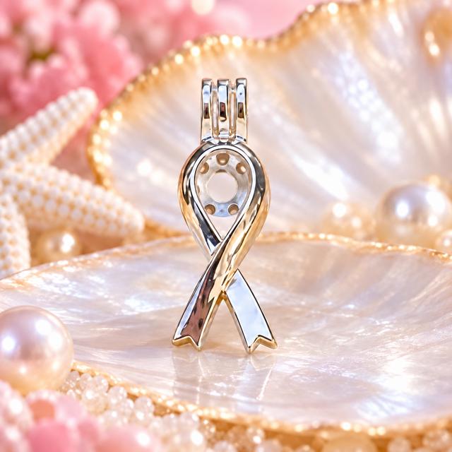 Breast Cancer Awareness Ribbon Cage Only
