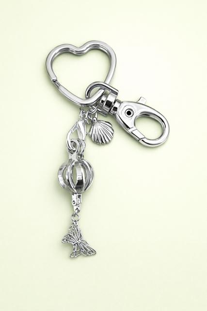 Pearl Cage Key Chain - Butterfly