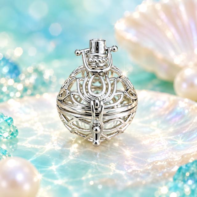 Large Filigree Pearl Cage