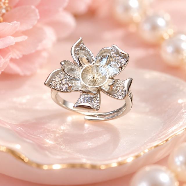 Enchanted Blossom Pearl Ring