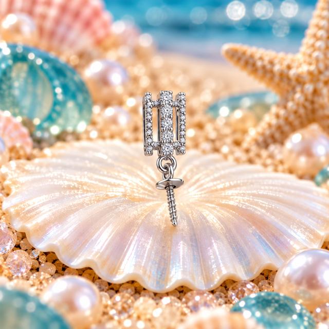 Radiant Elegance Pearl Pendant Mount -Edison