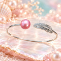 Whispering Feather Pearl Bracelet