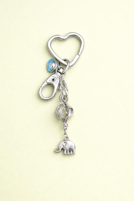 Pearl Cage Key Chain - Elephant