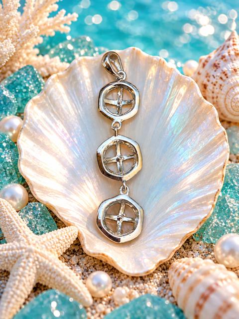 Tidal Treasure Triple Pearl Pendant