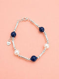 Pearl Bracelet Freshwater Pearl/Lapis