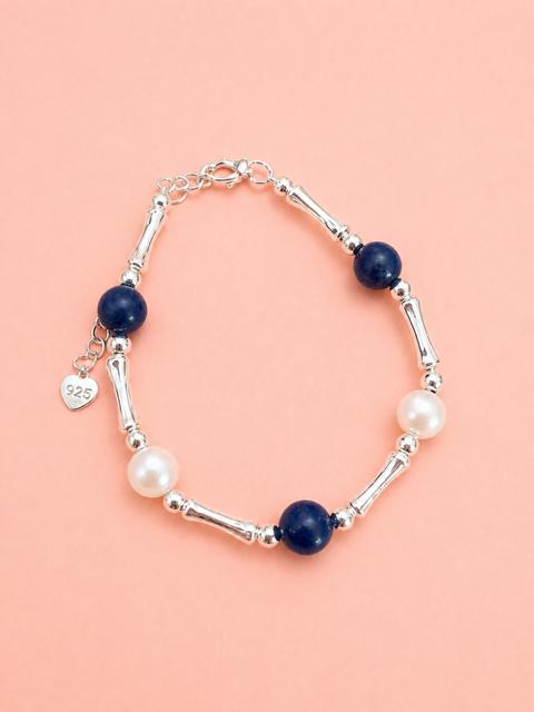 Pearl Bracelet Freshwater Pearl/Lapis