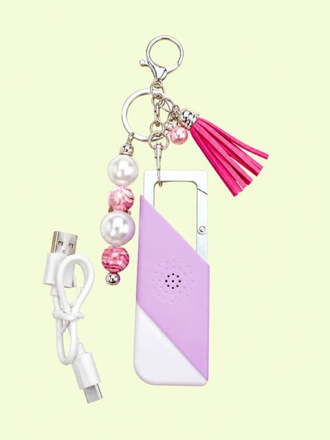 Medium Pearl Key Chain w/Personal Alarm