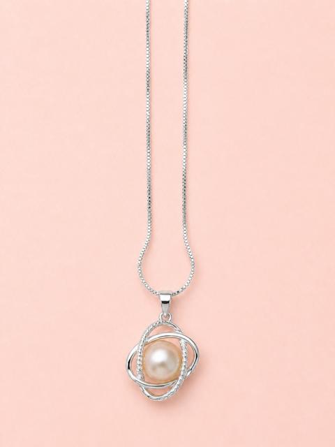 Celestial Button Pearl Pendant and Necklace
