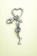 Pearl Cage Key Chain - Dog Bone