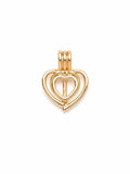 Double Heart Cage - gold