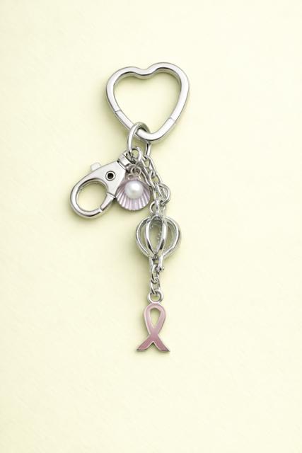 Pearl Cage Key Chain - Awareness