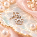 Paw Print Pearl Pendant
