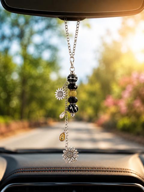 Car Charm for Mirror - Sunflower