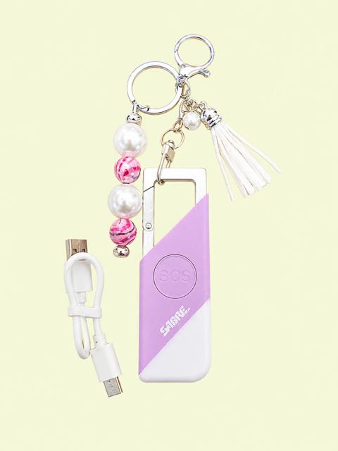 Medium Pearl Key Chain w/Personal Alarm